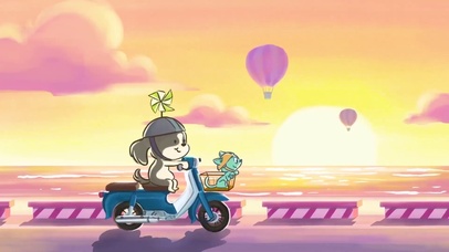 日落海边的旅行