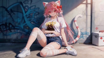 可爱甜美女孩