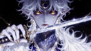 炫酷星空精灵二次元武士
