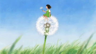 蒲公英上的女孩