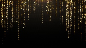 闪闪发亮的金色星链