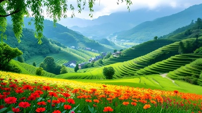 绿色护眼花草治愈