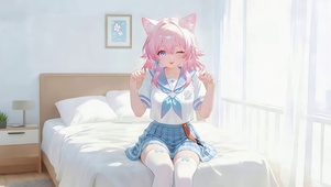 JK短裙女孩