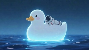 海上飘扬宇航员