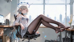 长腿黑丝少女卡提西亚