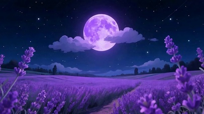 夜景星空树木