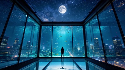 创意夜景城市