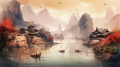 古风风景 AI