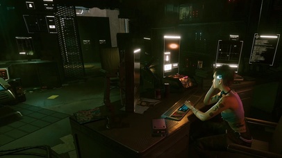 赛博朋克房间少女