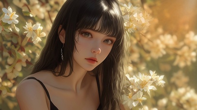 春日午后花语少女