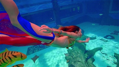 抖音美女 水下美人