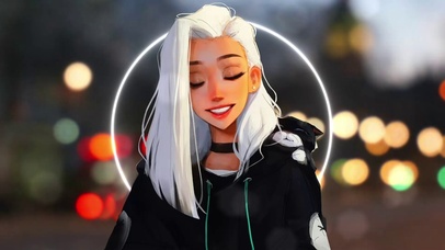 小猫卫衣小姐姐