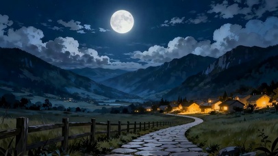 夜景树木