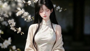 清纯旗袍少女