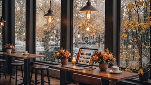 【雨景】雨天的咖啡馆