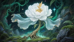 仙花栖金凰