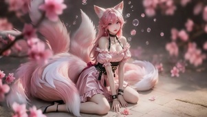 可爱的九尾狐妹