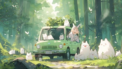 森林中郊游