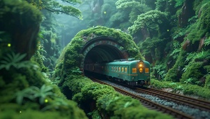 火车驶出隧道