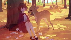 小鹿与女孩