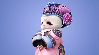 熊非熊偷看屏幕甄嬛