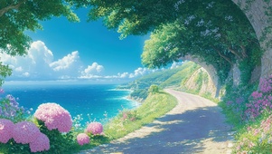 海岸阳光小路