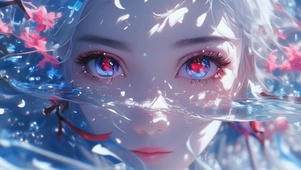 超美眼睛里有星星