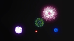 适合屏保的夜幕烟花