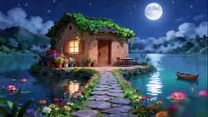 月下小屋