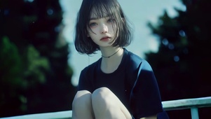 短发少女