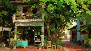 街角插画风景
