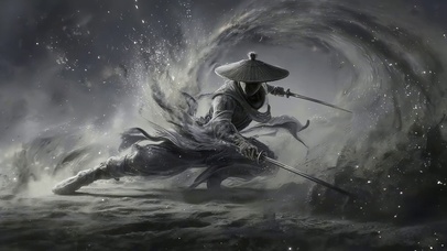 武侠斗笠剑客