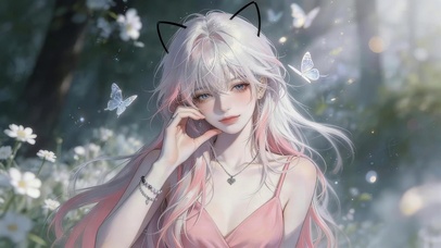 治愈吊带裙女孩