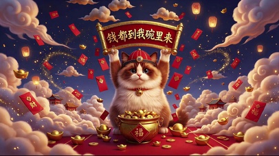 钱来招财猫 无缝循环