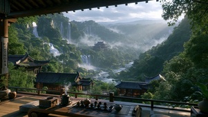 山居望川