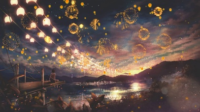 乡村烟花