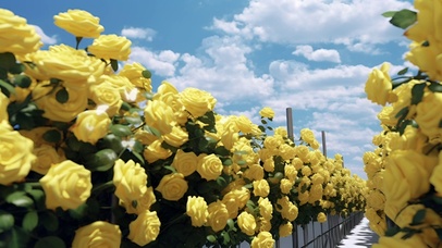 黄玫瑰花园