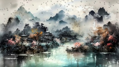 古风插画古风场景