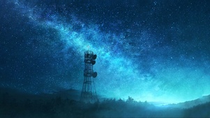 蔚蓝夜空