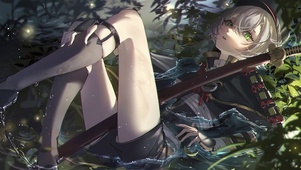 4K落水少女