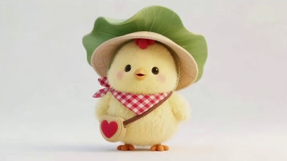 可爱萌萌小黄鸡