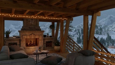 舒适的冬季小院