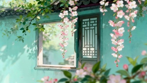 屋檐鲜花