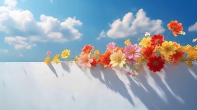 拾一片晴空与繁花