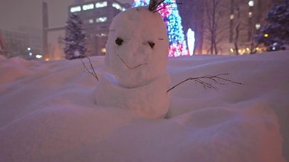 雪人雪景