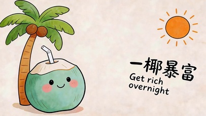 一“椰”暴富