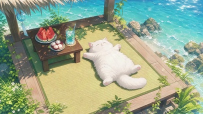 海边白猫