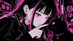 霓虹猫耳少女