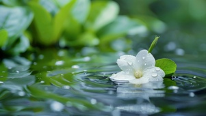 水中小花