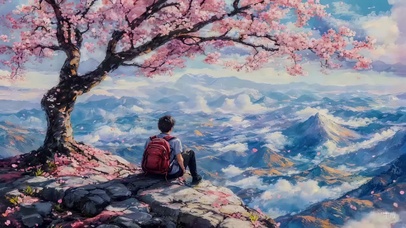 落樱的静默时光